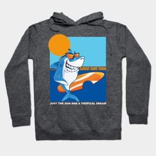 Sunset surf team - Just the sun and a tropical dream Hoodie